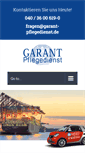 Mobile Screenshot of garant-pflegedienst.de